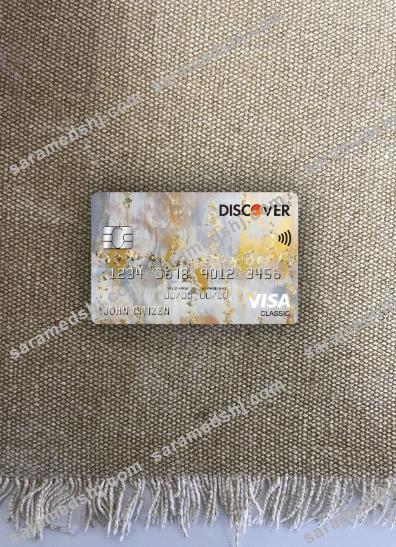 USA Discover bank visa classic card photolook front